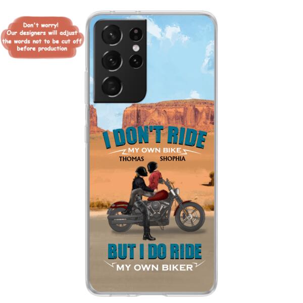 Custom Personalized Couple Riding Phone Case - Gifts For Riders - I Don't Ride My Own Bike But I Do Ride My Own Bike