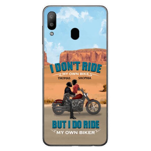 Custom Personalized Couple Riding Phone Case - Gifts For Riders - I Don't Ride My Own Bike But I Do Ride My Own Bike