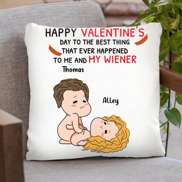 Custom Personalized Weather Man Pillow - Gifts for Valentines Day - Baby, I'm No Weather Man - Happy Valentine's Day