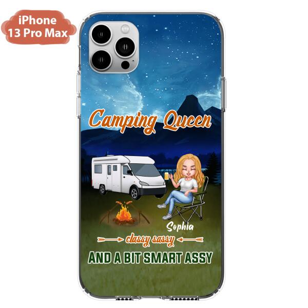 Custom Personalized Camping Queen Phone Case - Gift Idea For Camping Lover - Case For iPhone And Samsung