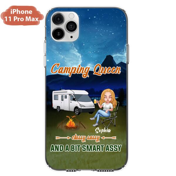 Custom Personalized Camping Queen Phone Case - Gift Idea For Camping Lover - Case For iPhone And Samsung