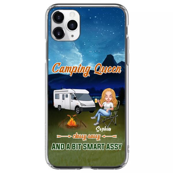 Custom Personalized Camping Queen Phone Case - Gift Idea For Camping Lover - Case For iPhone And Samsung