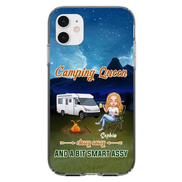 Custom Personalized Camping Queen Phone Case - Gift Idea For Camping Lover - Case For iPhone And Samsung