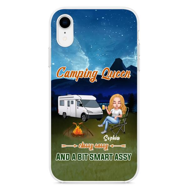 Custom Personalized Camping Queen Phone Case - Gift Idea For Camping Lover - Case For iPhone And Samsung