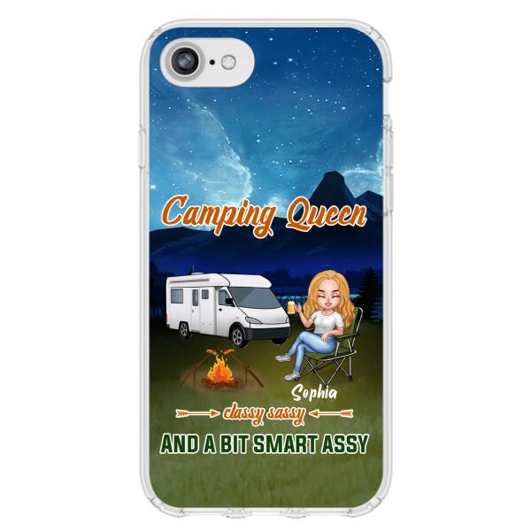 Custom Personalized Camping Queen Phone Case - Gift Idea For Camping Lover - Case For iPhone And Samsung