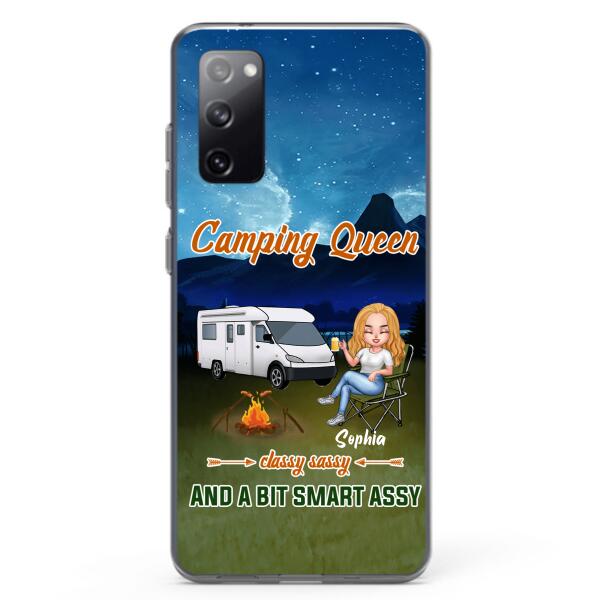 Custom Personalized Camping Queen Phone Case - Gift Idea For Camping Lover - Case For iPhone And Samsung