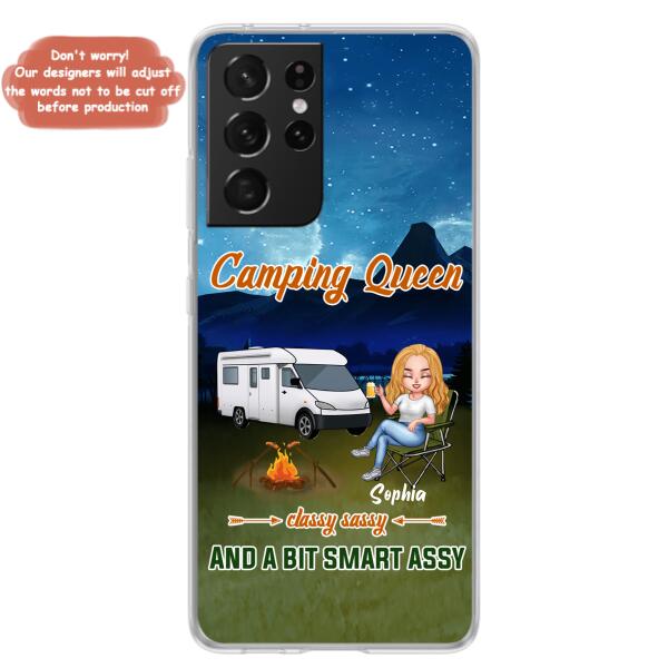 Custom Personalized Camping Queen Phone Case - Gift Idea For Camping Lover - Case For iPhone And Samsung