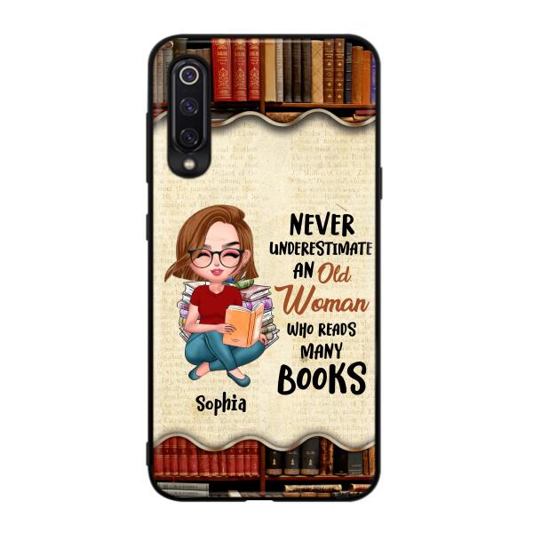 Custom Personalized Old Woman Books Phone Case - Gift Idea For Books Lover - Case For Xiaomi, Oppo And Huawei