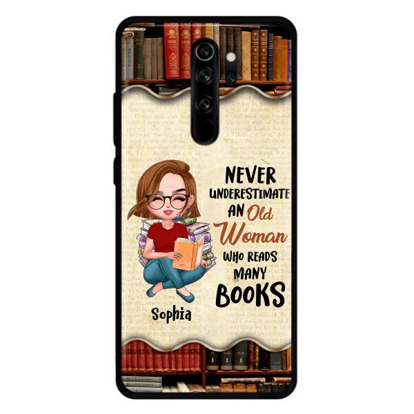 Custom Personalized Old Woman Books Phone Case - Gift Idea For Books Lover - Case For Xiaomi, Oppo And Huawei