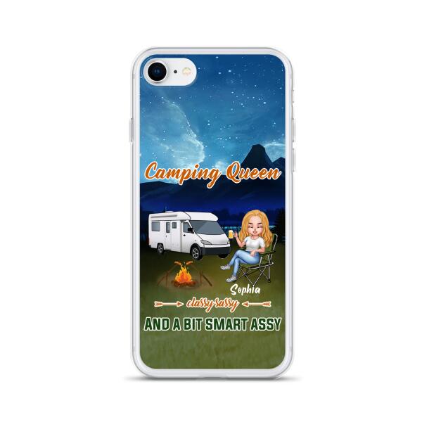 Custom Personalized Camping Queen Phone Case - Gift Idea For Camping Lover - Case For iPhone And Samsung