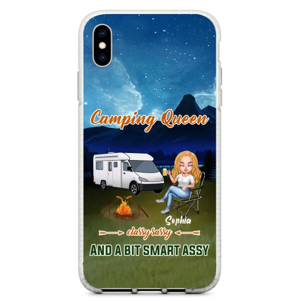 Custom Personalized Camping Queen Phone Case - Gift Idea For Camping Lover - Case For iPhone And Samsung