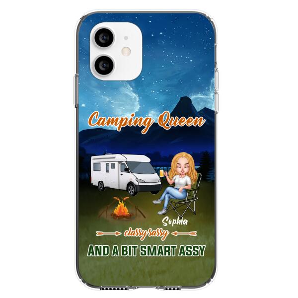 Custom Personalized Camping Queen Phone Case - Gift Idea For Camping Lover - Case For iPhone And Samsung