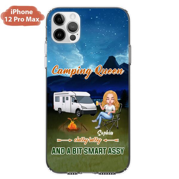 Custom Personalized Camping Queen Phone Case - Gift Idea For Camping Lover - Case For iPhone And Samsung