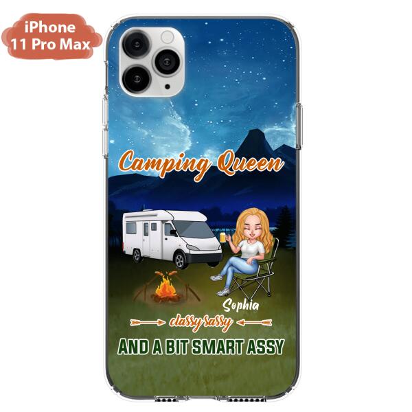 Custom Personalized Camping Queen Phone Case - Gift Idea For Camping Lover - Case For iPhone And Samsung