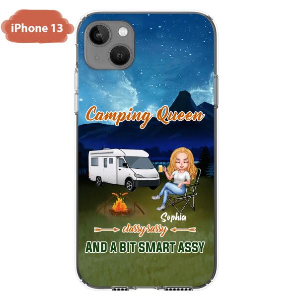 Custom Personalized Camping Queen Phone Case - Gift Idea For Camping Lover - Case For iPhone And Samsung