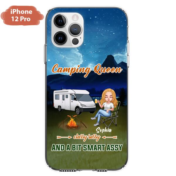 Custom Personalized Camping Queen Phone Case - Gift Idea For Camping Lover - Case For iPhone And Samsung