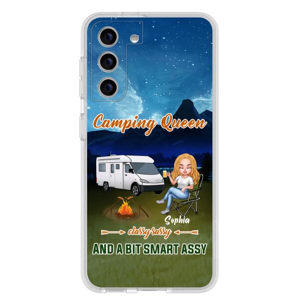 Custom Personalized Camping Queen Phone Case - Gift Idea For Camping Lover - Case For iPhone And Samsung