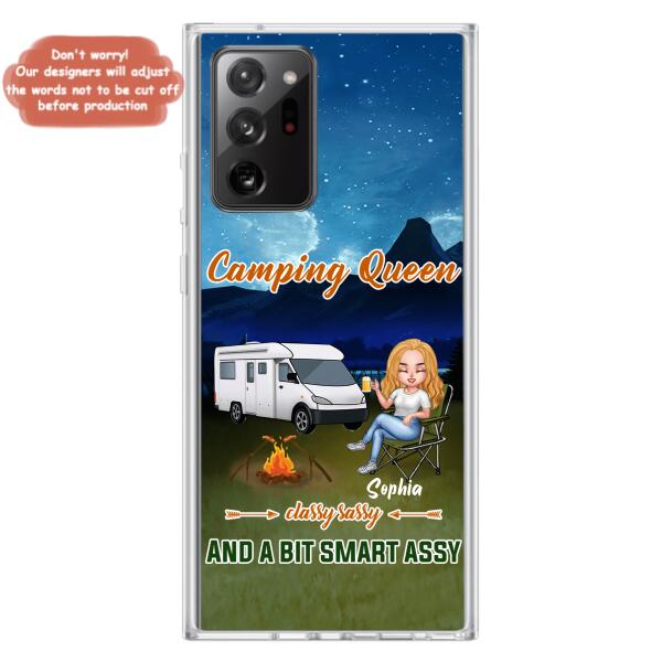 Custom Personalized Camping Queen Phone Case - Gift Idea For Camping Lover - Case For iPhone And Samsung