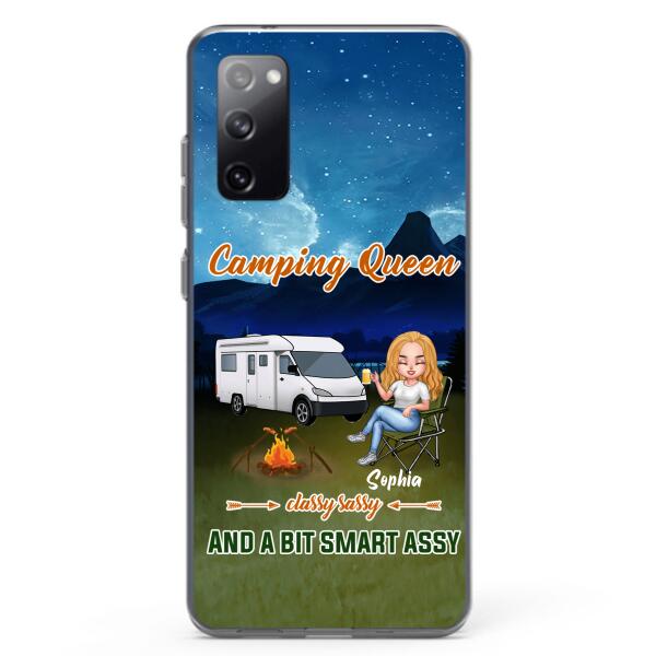 Custom Personalized Camping Queen Phone Case - Gift Idea For Camping Lover - Case For iPhone And Samsung