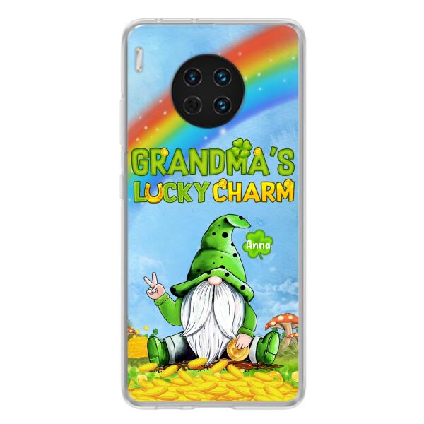 Custom Personalized Oppp Case/Huawei Case/Xiaomi Case - Gift for Grandmother - Grandma's Lucky Charms Phone Case - Up to 6 Grandkids