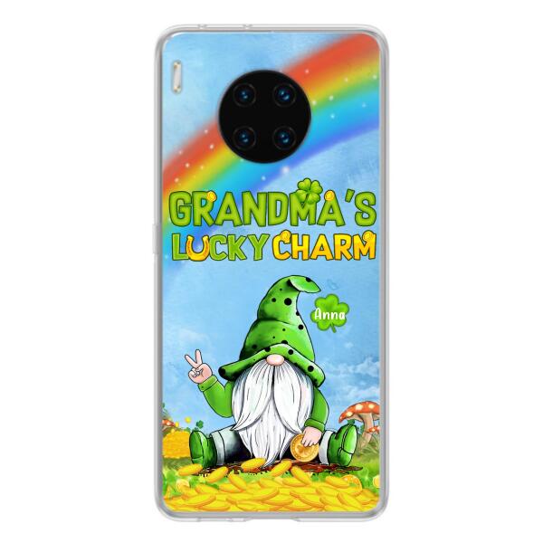 Custom Personalized Oppp Case/Huawei Case/Xiaomi Case - Gift for Grandmother - Grandma's Lucky Charms Phone Case - Up to 6 Grandkids