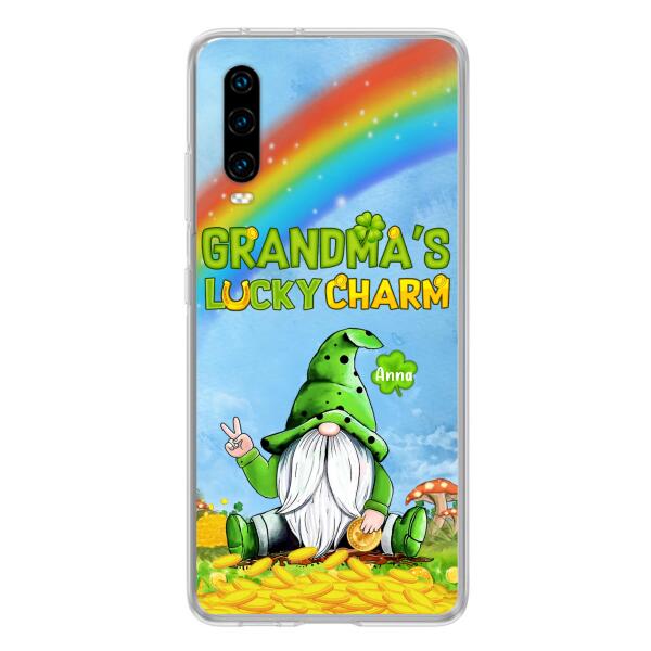 Custom Personalized Oppp Case/Huawei Case/Xiaomi Case - Gift for Grandmother - Grandma's Lucky Charms Phone Case - Up to 6 Grandkids