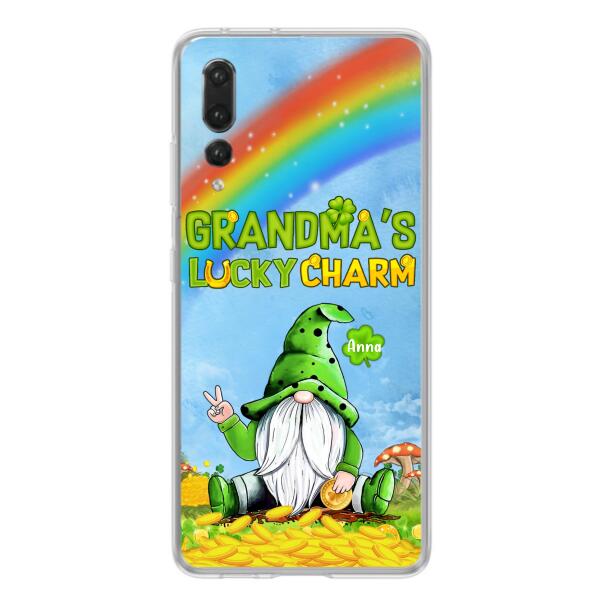 Custom Personalized Oppp Case/Huawei Case/Xiaomi Case - Gift for Grandmother - Grandma's Lucky Charms Phone Case - Up to 6 Grandkids