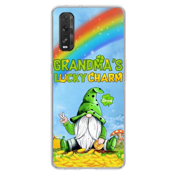 Custom Personalized Oppp Case/Huawei Case/Xiaomi Case - Gift for Grandmother - Grandma's Lucky Charms Phone Case - Up to 6 Grandkids