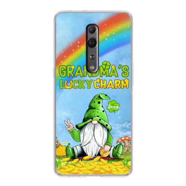 Custom Personalized Oppp Case/Huawei Case/Xiaomi Case - Gift for Grandmother - Grandma's Lucky Charms Phone Case - Up to 6 Grandkids