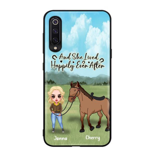 Customer Personalized Horse Girl Chibi Phone Case - Gift for Horse Lovers with the case for Huawei, Xiaomi and Oppo