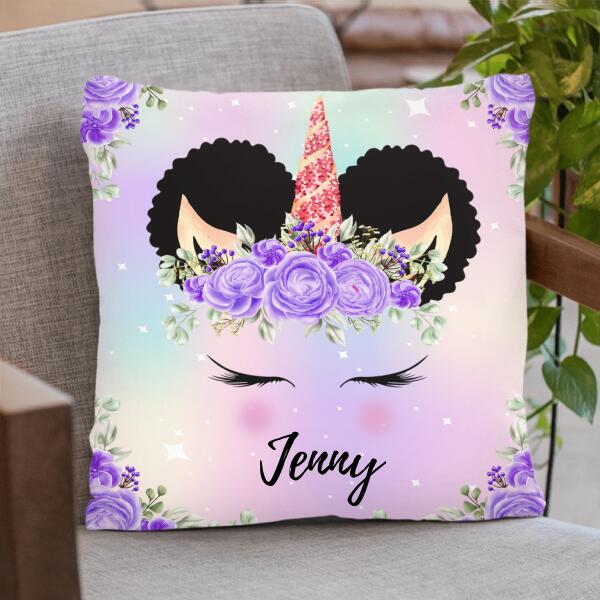 Custom Personalized Unicorn Pillow Cover - Best Idea For Kid/ Birthday