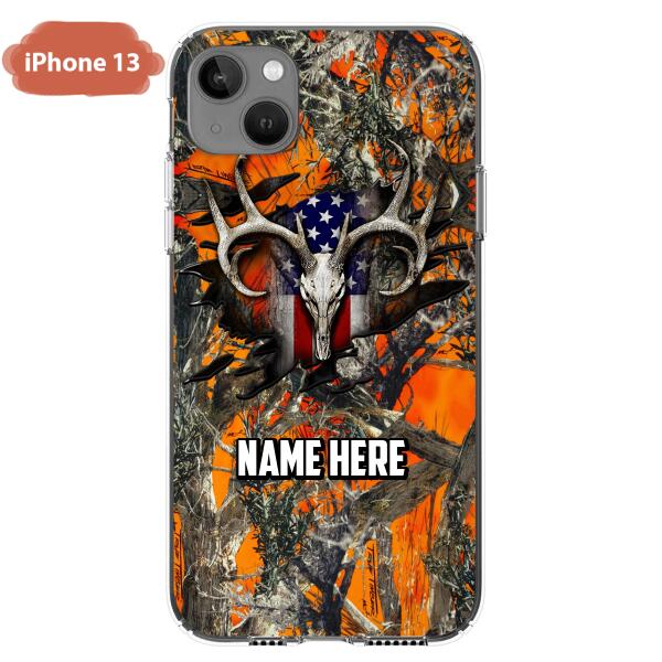 Custom Personalized The Best Premium Skull Deer Hunting Multicolor Phone Case - Gift Idea For Hunting Lover - Case For iPhone And Samsung