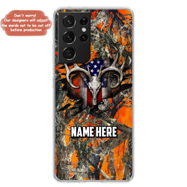 Custom Personalized The Best Premium Skull Deer Hunting Multicolor Phone Case - Gift Idea For Hunting Lover - Case For iPhone And Samsung