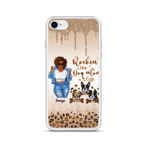 Custom Personalized Dog Mom Phone Case - Up to 3 Dogs - Rockin' The Dog mom Life