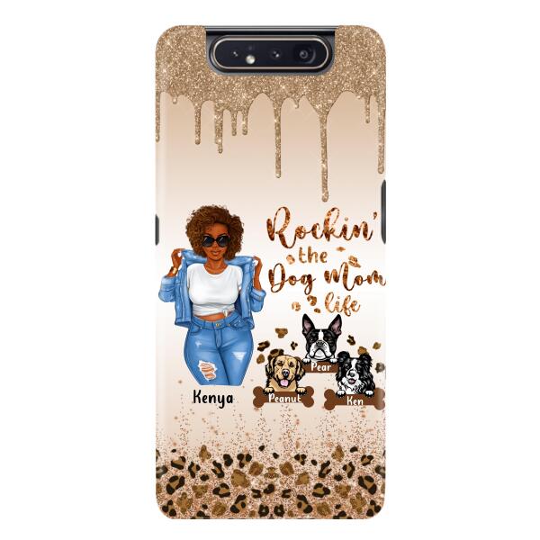 Custom Personalized Dog Mom Phone Case - Up to 3 Dogs - Rockin' The Dog mom Life