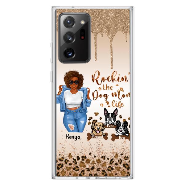 Custom Personalized Dog Mom Phone Case - Up to 3 Dogs - Rockin' The Dog mom Life