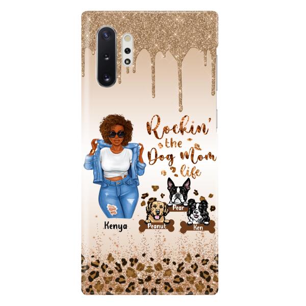 Custom Personalized Dog Mom Phone Case - Up to 3 Dogs - Rockin' The Dog mom Life