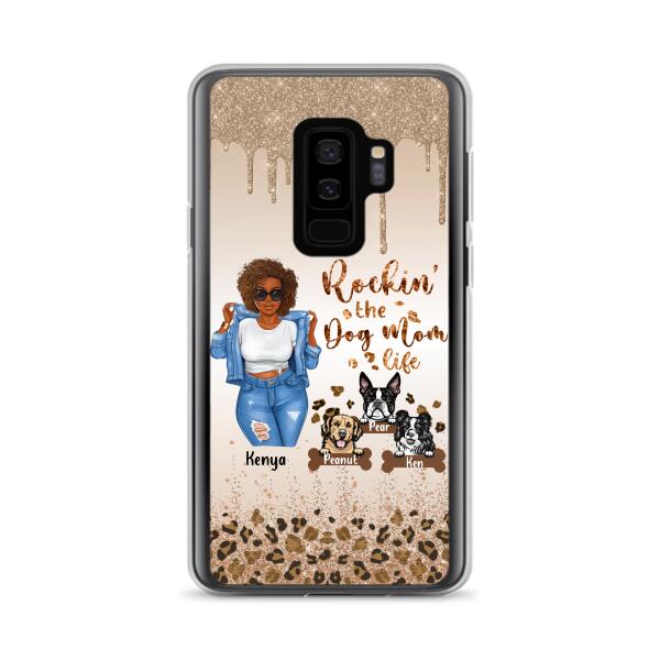 Custom Personalized Dog Mom Phone Case - Up to 3 Dogs - Rockin' The Dog mom Life