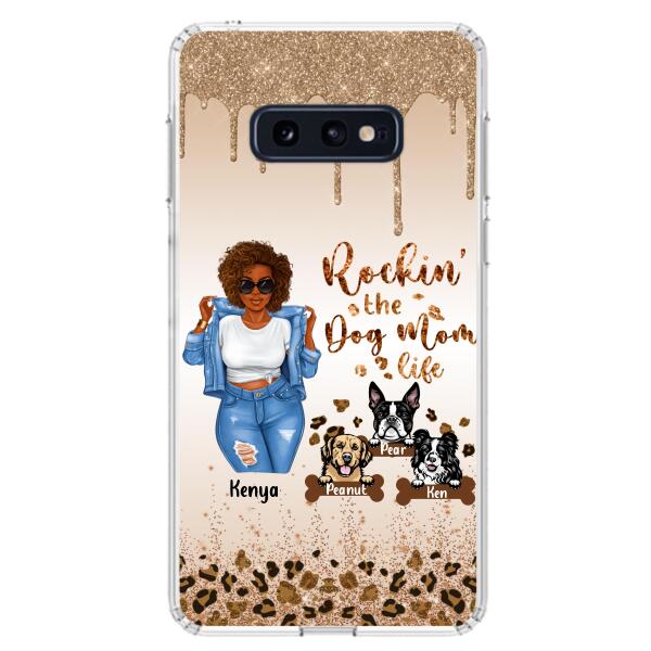 Custom Personalized Dog Mom Phone Case - Up to 3 Dogs - Rockin' The Dog mom Life