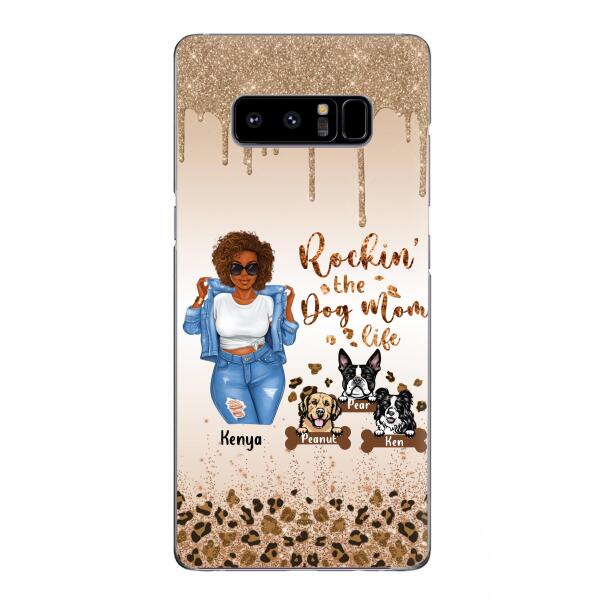 Custom Personalized Dog Mom Phone Case - Up to 3 Dogs - Rockin' The Dog mom Life