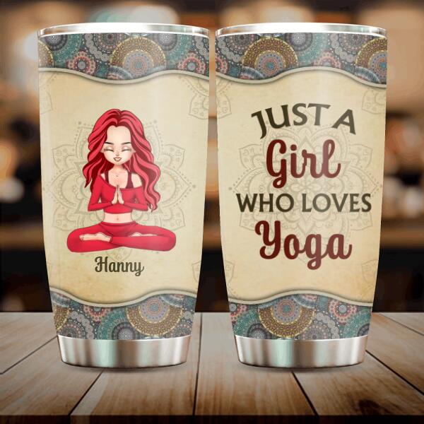 Custom Personalized Yoga Girl Tumbler - Gift Idea For Yoga Lover - I'm Sage & Hood And Wish A Mufuka Would