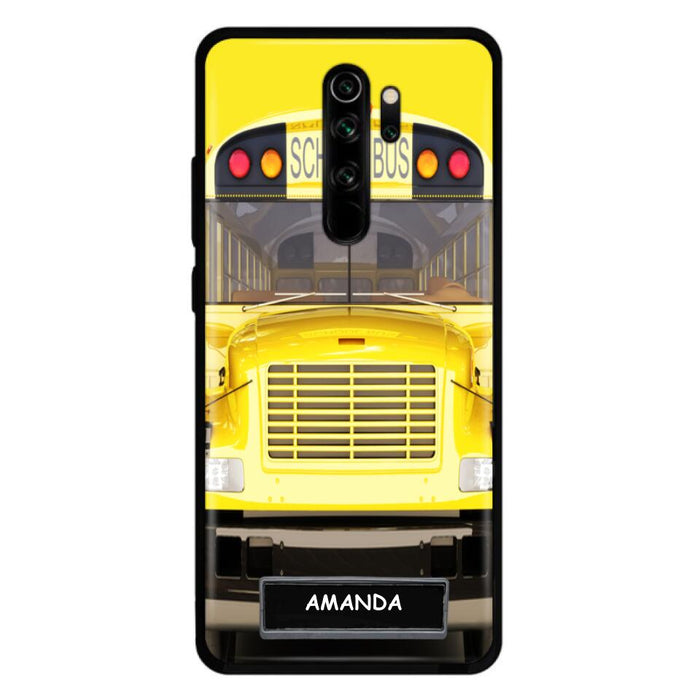 Custom Personalized School Bus Phone Case - Gift Idea For School Bus Lovers - Case For iPhone, Samsung and Xiaomi