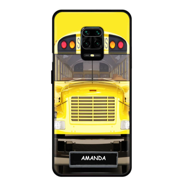 Custom Personalized School Bus Phone Case - Gift Idea For School Bus Lovers - Case For iPhone, Samsung and Xiaomi