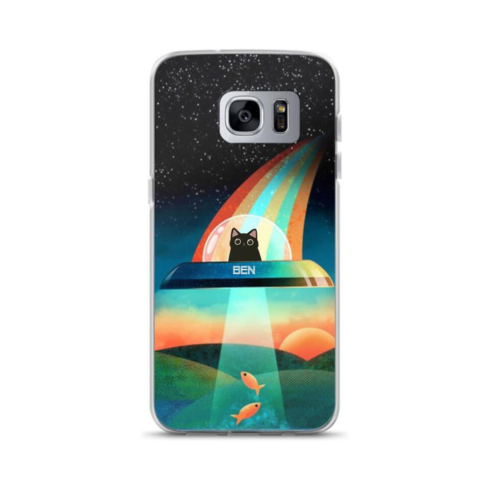 Custom Personalized Cat Phone Case - Gift For Cat Lovers - Case For iPhone, Samsung and Xiaomi with up to 3 Cats - EHTD0U
