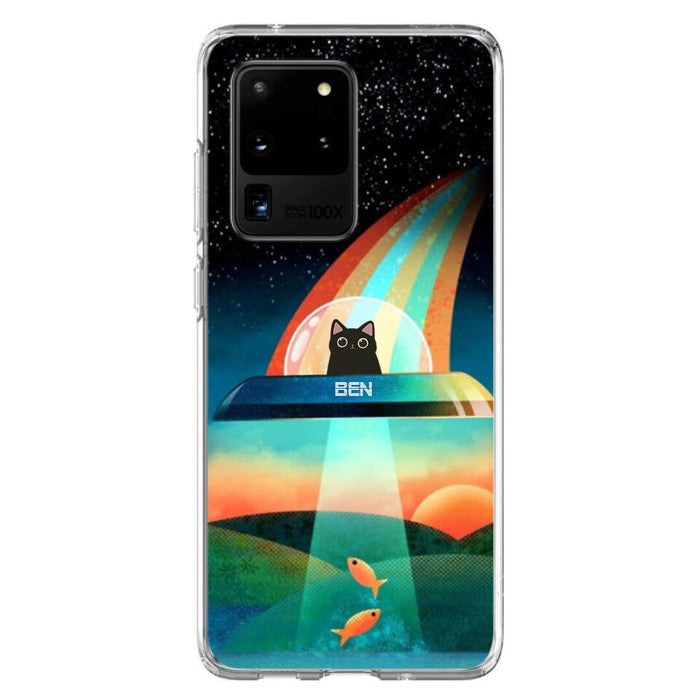 Custom Personalized Cat Phone Case - Gift For Cat Lovers - Case For iPhone, Samsung and Xiaomi with up to 3 Cats - EHTD0U