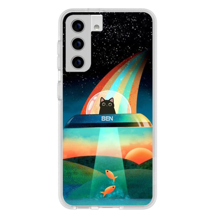 Custom Personalized Cat Phone Case - Gift For Cat Lovers - Case For iPhone, Samsung and Xiaomi with up to 3 Cats - EHTD0U