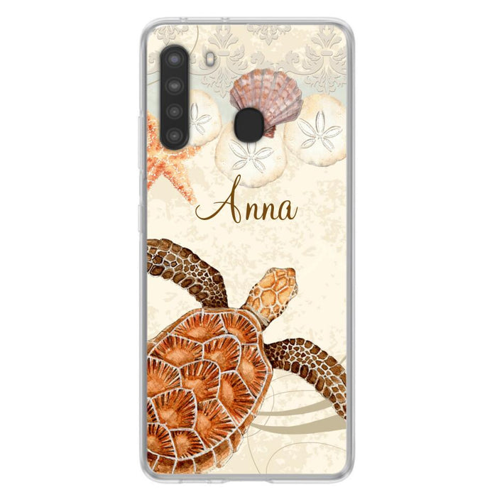 Custom Personalized Sea Turtle Phone Case - Best Gift For Turtle Lover's - Case For iPhone, Samsung and Xiaomi - DTJ0EN