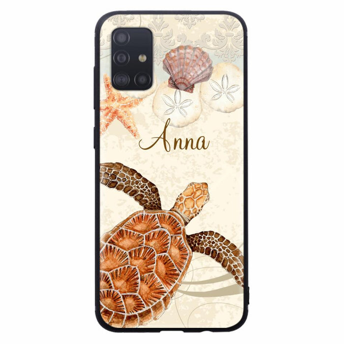 Custom Personalized Sea Turtle Phone Case - Best Gift For Turtle Lover's - Case For iPhone, Samsung and Xiaomi - DTJ0EN