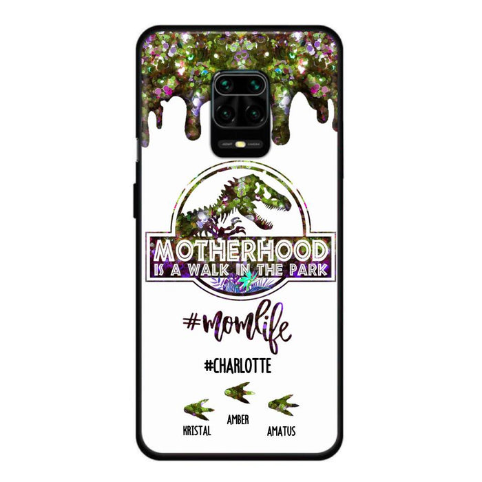 Custom Personalized Mama Dinosaur Phone Case - Best Gift For Mothers - Motherhood Is A Walk In The Park - Phone Case For Xiaomi, Oppo And Huawei - 2QCGS1