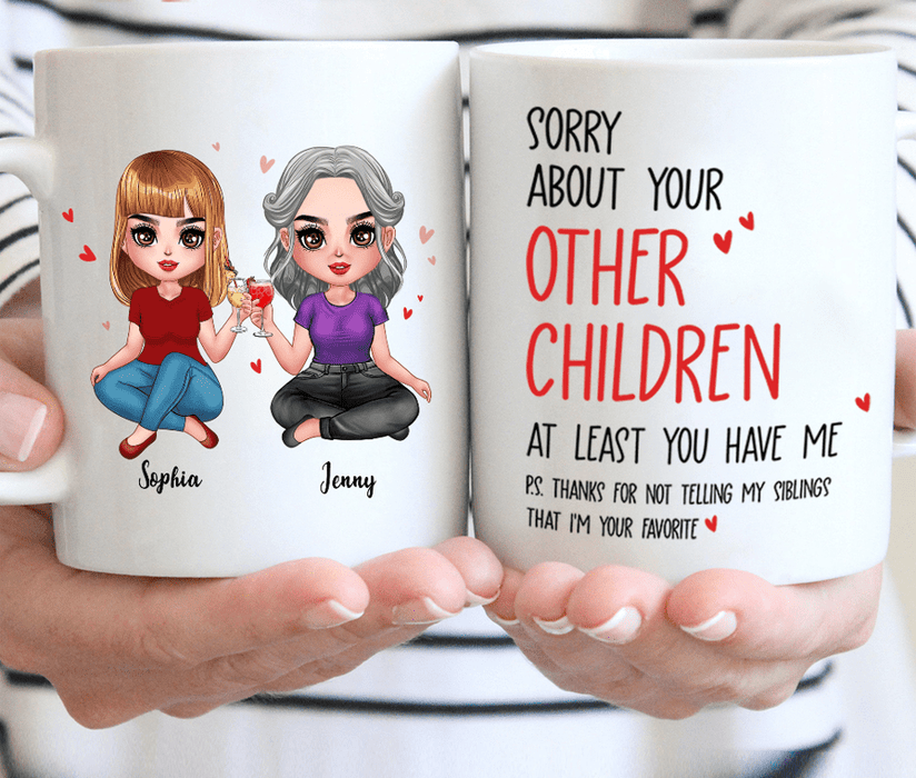 Custom Personalized Daughter & Mom Coffee Mug - Gift For Mother's Day - Congratulations On Having The Best Daughter Ever